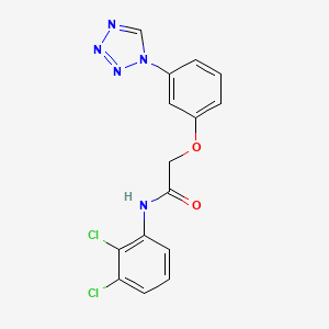 molecular formula C15H11Cl2N5O2 B3574766 N-(2,3-dichlorophenyl)-2-[3-(tetrazol-1-yl)phenoxy]acetamide 