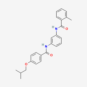 molecular formula C25H26N2O3 B3574792 2-methyl-N-[3-[[4-(2-methylpropoxy)benzoyl]amino]phenyl]benzamide 