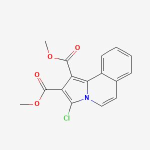 molecular formula C16H12ClNO4 B3575107 dimethyl 3-chloropyrrolo[2,1-a]isoquinoline-1,2-dicarboxylate 