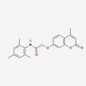 N-mesityl-2-[(4-methyl-2-oxo-2H-chromen-7-yl)oxy]acetamide