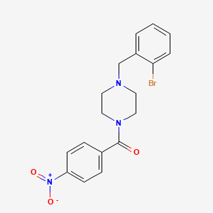 1-(2-bromobenzyl)-4-(4-nitrobenzoyl)piperazine