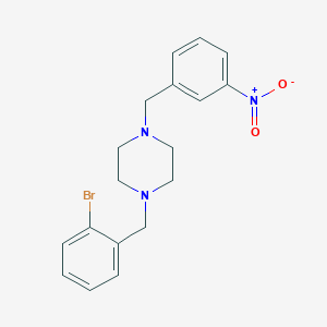 1-(2-bromobenzyl)-4-(3-nitrobenzyl)piperazine