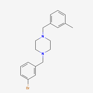 molecular formula C19H23BrN2 B3575411 1-(3-bromobenzyl)-4-(3-methylbenzyl)piperazine 
