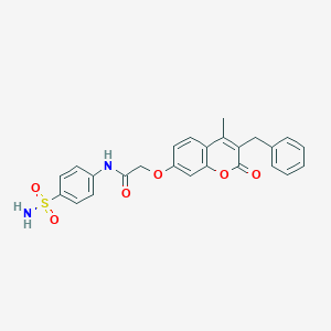 B357563 2-((3-benzyl-4-methyl-2-oxo-2H-chromen-7-yl)oxy)-N-(4-sulfamoylphenyl)acetamide CAS No. 903857-11-4