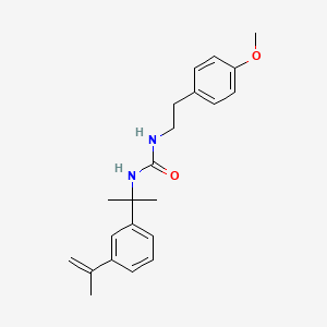 molecular formula C22H28N2O2 B3575709 N-[1-(3-isopropenylphenyl)-1-methylethyl]-N'-[2-(4-methoxyphenyl)ethyl]urea 