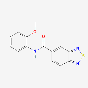 molecular formula C14H11N3O2S B3576138 N-(2-methoxyphenyl)-2,1,3-benzothiadiazole-5-carboxamide 
