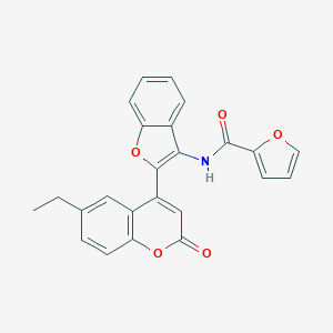 molecular formula C24H17NO5 B357627 N-[2-(6-ethyl-2-oxo-2H-chromen-4-yl)-1-benzofuran-3-yl]furan-2-carboxamide CAS No. 903185-12-6
