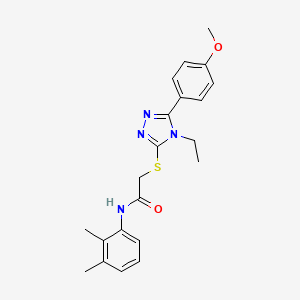 molecular formula C21H24N4O2S B3576417 N-(2,3-dimethylphenyl)-2-{[4-ethyl-5-(4-methoxyphenyl)-4H-1,2,4-triazol-3-yl]sulfanyl}acetamide 