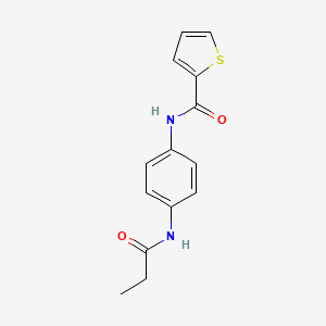 molecular formula C14H14N2O2S B3576909 N-[4-(propionylamino)phenyl]-2-thiophenecarboxamide 