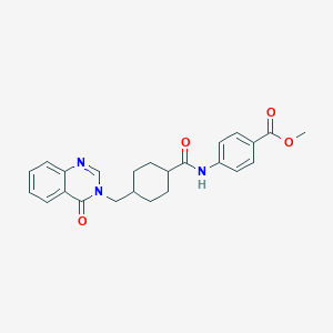 molecular formula C24H25N3O4 B357716 Methyl 4-[[4-[(4-oxoquinazolin-3-yl)methyl]cyclohexanecarbonyl]amino]benzoate CAS No. 900877-40-9