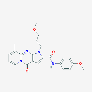 N-(4-methoxyphenyl)-1-(3-methoxypropyl)-9-methyl-4-oxo-1,4-dihydropyrido[1,2-a]pyrrolo[2,3-d]pyrimidine-2-carboxamide
