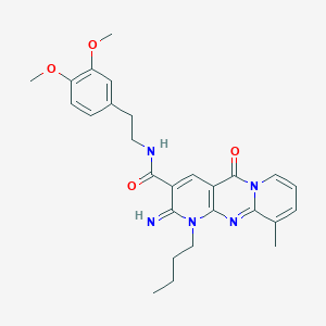 1-butyl-N-[2-(3,4-dimethoxyphenyl)ethyl]-2-imino-10-methyl-5-oxo-1,5-dihydro-2H-dipyrido[1,2-a:2,3-d]pyrimidine-3-carboxamide