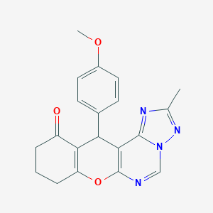 12-(4-methoxyphenyl)-2-methyl-8,9,10,12-tetrahydro-11H-chromeno[3,2-e][1,2,4]triazolo[1,5-c]pyrimidin-11-one