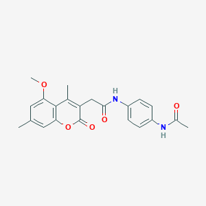 N-[4-(acetylamino)phenyl]-2-(5-methoxy-4,7-dimethyl-2-oxo-2H-chromen-3-yl)acetamide