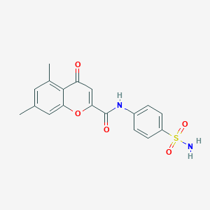 N-[4-(aminosulfonyl)phenyl]-5,7-dimethyl-4-oxo-4H-chromene-2-carboxamide