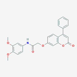 N-(3,4-dimethoxyphenyl)-2-[(2-oxo-4-phenyl-2H-chromen-7-yl)oxy]acetamide