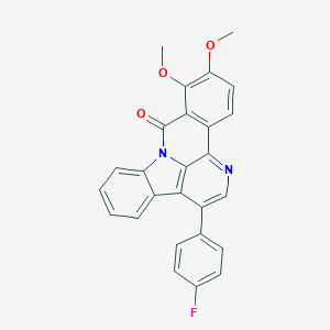 3-(4-fluorophenyl)-10,11-dimethoxy-9H-benzo[c]indolo[3,2,1-ij][1,5]naphthyridin-9-one