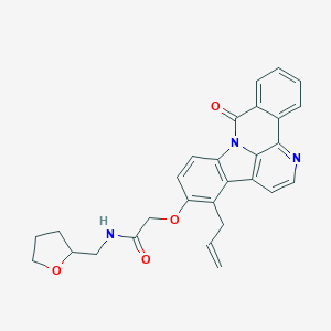 2-[(4-allyl-9-oxo-9H-benzo[c]indolo[3,2,1-ij][1,5]naphthyridin-5-yl)oxy]-N-(tetrahydro-2-furanylmethyl)acetamide
