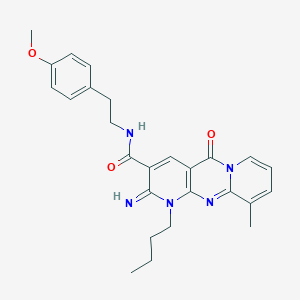 1-butyl-2-imino-N-[2-(4-methoxyphenyl)ethyl]-10-methyl-5-oxo-1,5-dihydro-2H-dipyrido[1,2-a:2,3-d]pyrimidine-3-carboxamide