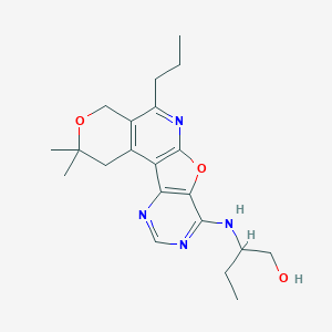 2-[(2,2-dimethyl-5-propyl-1,4-dihydro-2H-pyrano[4'',3'':4',5']pyrido[3',2':4,5]furo[3,2-d]pyrimidin-8-yl)amino]-1-butanol