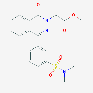 molecular formula C20H21N3O5S B3578367 METHYL 2-{4-[3-(DIMETHYLSULFAMOYL)-4-METHYLPHENYL]-1-OXOPHTHALAZIN-2-YL}ACETATE 