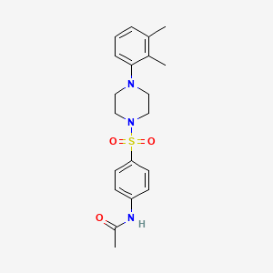 molecular formula C20H25N3O3S B3578453 N-(4-{[4-(2,3-dimethylphenyl)piperazin-1-yl]sulfonyl}phenyl)acetamide 