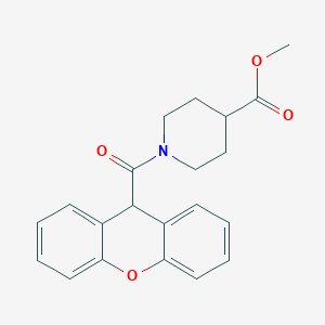 molecular formula C21H21NO4 B3578521 methyl 1-(9H-xanthene-9-carbonyl)piperidine-4-carboxylate 