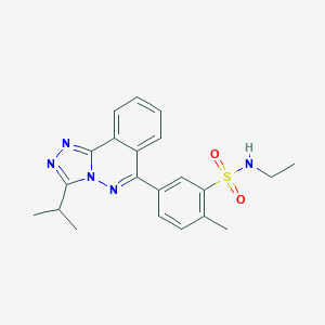 molecular formula C21H23N5O2S B357866 N-ethyl-2-methyl-5-(3-propan-2-yl-[1,2,4]triazolo[3,4-a]phthalazin-6-yl)benzenesulfonamide CAS No. 900292-24-2