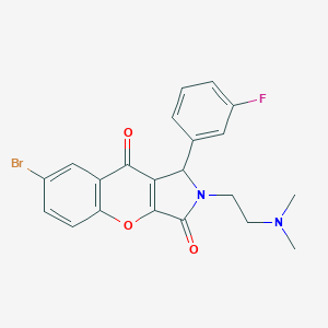 7-Bromo-2-[2-(dimethylamino)ethyl]-1-(3-fluorophenyl)-1,2-dihydrochromeno[2,3-c]pyrrole-3,9-dione