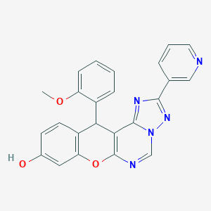 12-(2-methoxyphenyl)-2-(3-pyridinyl)-12H-chromeno[3,2-e][1,2,4]triazolo[1,5-c]pyrimidin-9-ol