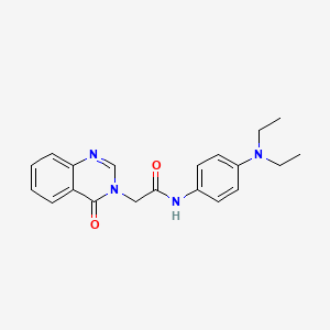 molecular formula C20H22N4O2 B3580022 N-[4-(diethylamino)phenyl]-2-(4-oxo-3(4H)-quinazolinyl)acetamide 