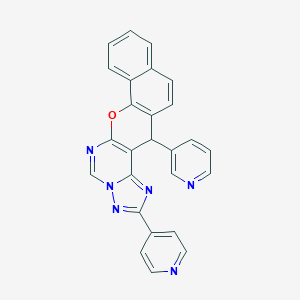 14-(3-pyridinyl)-2-(4-pyridinyl)-14H-benzo[7,8]chromeno[3,2-e][1,2,4]triazolo[1,5-c]pyrimidine