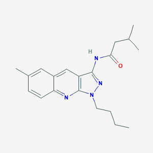 N-(1-butyl-6-methyl-1H-pyrazolo[3,4-b]quinolin-3-yl)-3-methylbutanamide