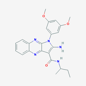 2-amino-N-(sec-butyl)-1-(3,5-dimethoxyphenyl)-1H-pyrrolo[2,3-b]quinoxaline-3-carboxamide
