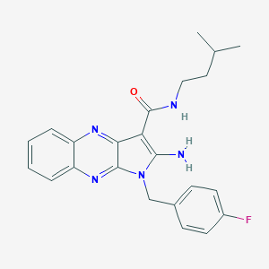 2-amino-1-(4-fluorobenzyl)-N-isopentyl-1H-pyrrolo[2,3-b]quinoxaline-3-carboxamide