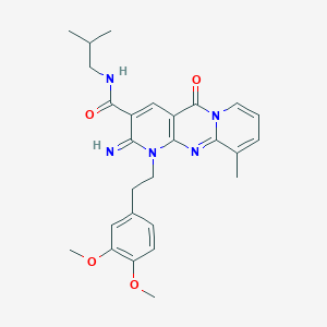 1-[2-(3,4-dimethoxyphenyl)ethyl]-2-imino-N-isobutyl-10-methyl-5-oxo-1,5-dihydro-2H-dipyrido[1,2-a:2,3-d]pyrimidine-3-carboxamide