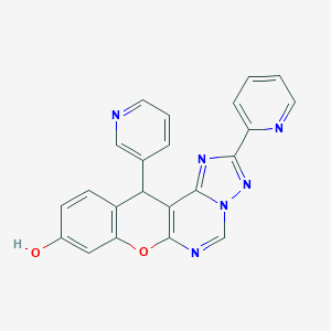 2-(2-pyridinyl)-12-(3-pyridinyl)-12H-chromeno[3,2-e][1,2,4]triazolo[1,5-c]pyrimidin-9-ol