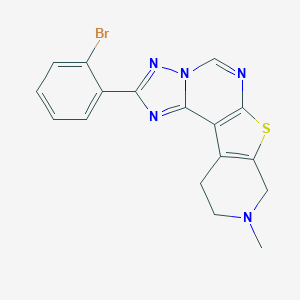 2-(2-Bromophenyl)-9-methyl-8,9,10,11-tetrahydropyrido[4',3':4,5]thieno[3,2-e][1,2,4]triazolo[1,5-c]pyrimidine