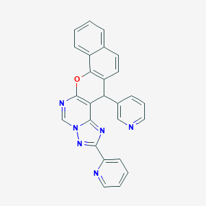 2-(2-pyridinyl)-14-(3-pyridinyl)-14H-benzo[7,8]chromeno[3,2-e][1,2,4]triazolo[1,5-c]pyrimidine