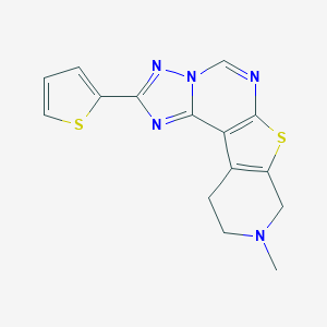 9-Methyl-2-(2-thienyl)-8,9,10,11-tetrahydropyrido[4',3':4,5]thieno[3,2-e][1,2,4]triazolo[1,5-c]pyrimidine