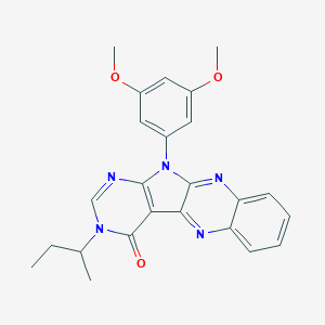 3-sec-butyl-11-(3,5-dimethoxyphenyl)-3,11-dihydro-4H-pyrimido[5',4':4,5]pyrrolo[2,3-b]quinoxalin-4-one