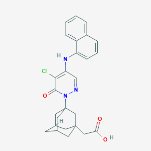 molecular formula C26H26ClN3O3 B358065 [3-(5-chloro-4-(1-naphthylamino)-6-oxo-1(6H)-pyridazinyl)-1-adamantyl]acetic acid CAS No. 900256-07-7