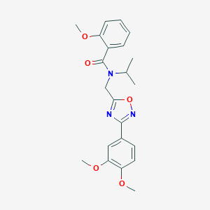 N-{[3-(3,4-dimethoxyphenyl)-1,2,4-oxadiazol-5-yl]methyl}-N-isopropyl-2-methoxybenzamide