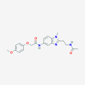 N-{2-[2-(acetylamino)ethyl]-1-methyl-1H-benzimidazol-5-yl}-2-(4-methoxyphenoxy)acetamide