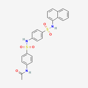 molecular formula C24H21N3O5S2 B3580880 N-{4-[({4-[(1-naphthylamino)sulfonyl]phenyl}amino)sulfonyl]phenyl}acetamide 