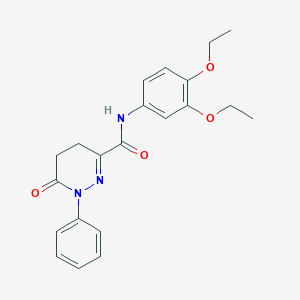 B358096 N-(3,4-diethoxyphenyl)-6-oxo-1-phenyl-4,5-dihydropyridazine-3-carboxamide CAS No. 883464-68-4