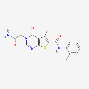 molecular formula C17H16N4O3S B3582045 MFCD04065672 