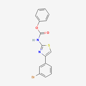 molecular formula C16H11BrN2O2S B3582214 phenyl [4-(3-bromophenyl)-1,3-thiazol-2-yl]carbamate 