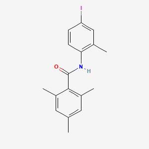 molecular formula C17H18INO B3582857 N-(4-iodo-2-methylphenyl)-2,4,6-trimethylbenzamide 