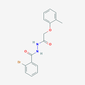 molecular formula C16H15BrN2O3 B3582992 N'-(2-BROMOBENZOYL)-2-(2-METHYLPHENOXY)ACETOHYDRAZIDE 